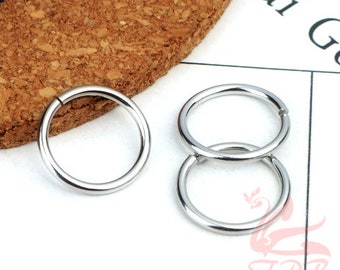 15mm Jump Rings - 20/50/100Wholesale Stainless Steel 14 Gauge Open Jump Rings F0246259