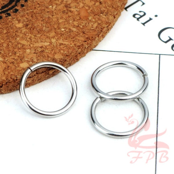 15mm Jump Rings - 20/50/100Wholesale Stainless Steel 14 Gauge Open Jump Rings F0246259