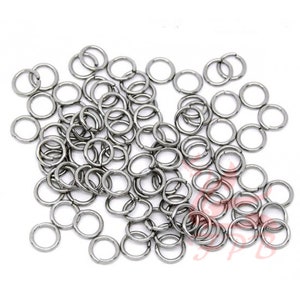7mm Jump Rings - 100/200/500 Wholesale Stainless Steel 18 Gauge Open Jump Rings F0010271
