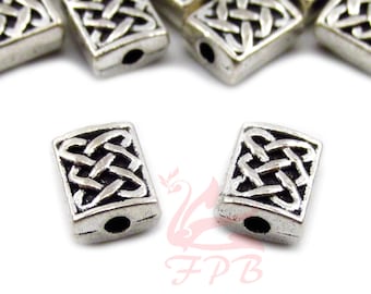 20 Celtic Knot Beads 7mm Wholesale Antiqued Silver Plated Spacer Beads SB0105244