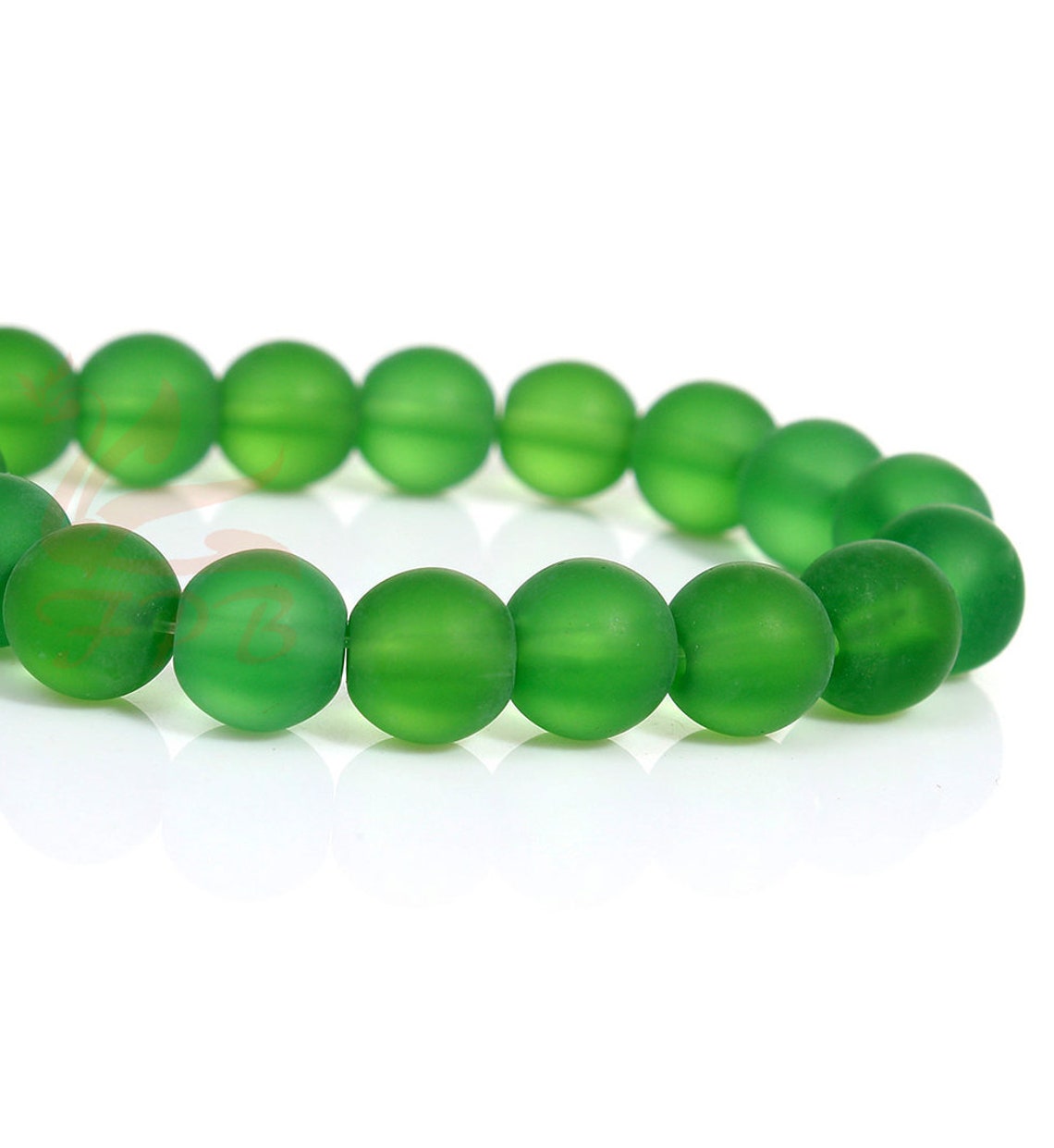 20 Gray Frosted 10mm Glass Beads Wholesale Round Glass Beads Etsy