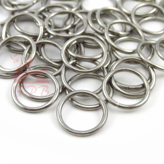 12mm Jump Rings - 50/100/200 Wholesale Stainless Steel 16 Gauge Open Jump Rings F0077455