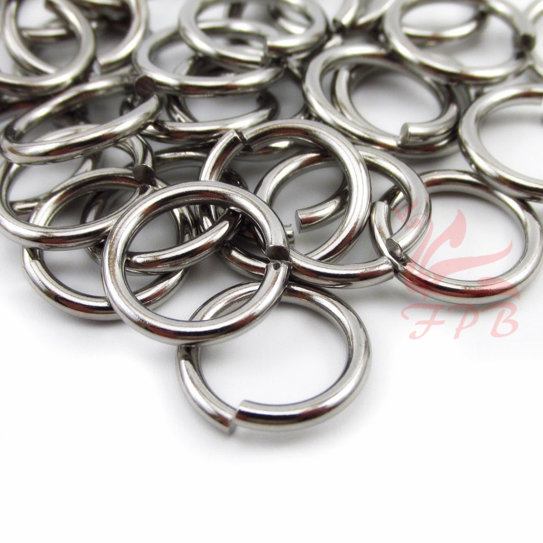 15mm Jump Rings 10/20/50 Wholesale Stainless Steel 12 Gauge Open Jump