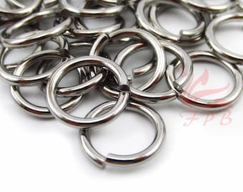 15mm Jump Rings - 10/20/50 Wholesale Stainless Steel 12 Gauge Open Jump Rings F0018376