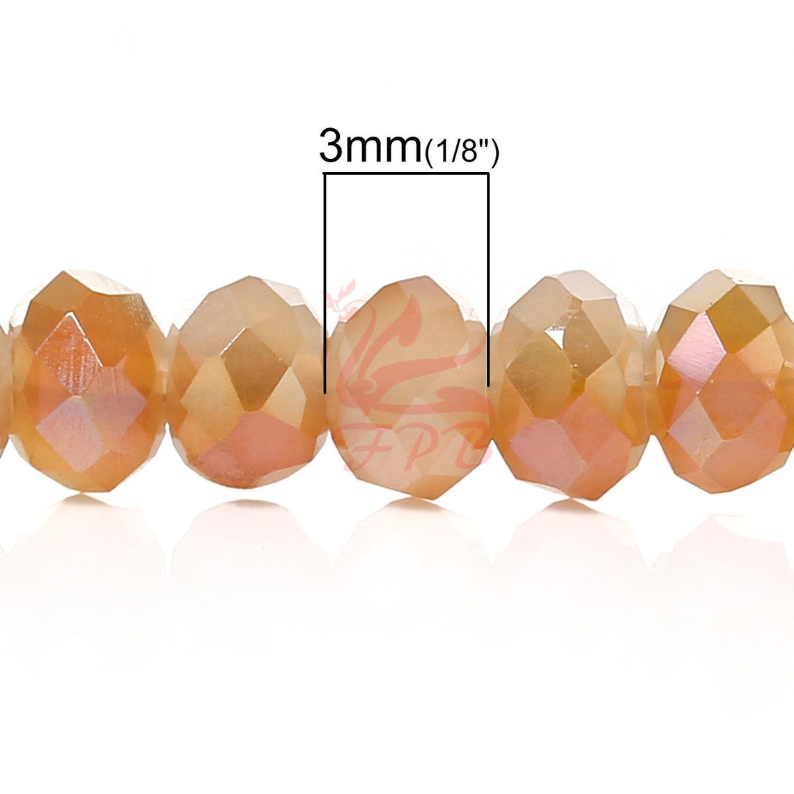 50 Light Blue 4mm Faceted Glass Beads Wholesale Metallic Etsy