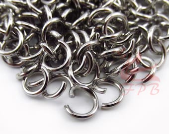 Anillos de salto divididos de 6 mm - 100/200/500 al por mayor de acero inoxidable 18 anillos de salto abiertos calibre F0017923
