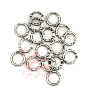 9mm Jump Rings - 50/100/200 Wholesale Stainless Steel 14 Gauge Open Jump Rings F0129050