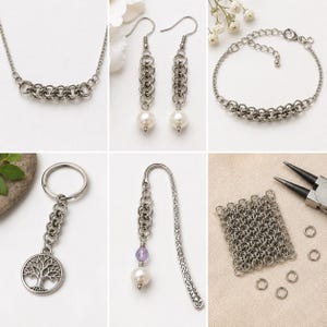 6mm Jump Rings - 100/200/500 Wholesale Stainless Steel 18 Gauge Open Jump Rings F0010270 image 6