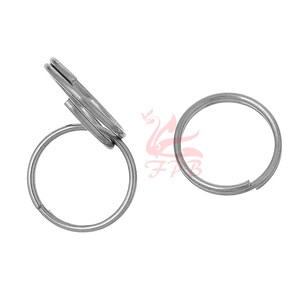 8mm Split Rings - 50/100/200 Wholesale Stainless Steel Key Rings F0071257 image 4