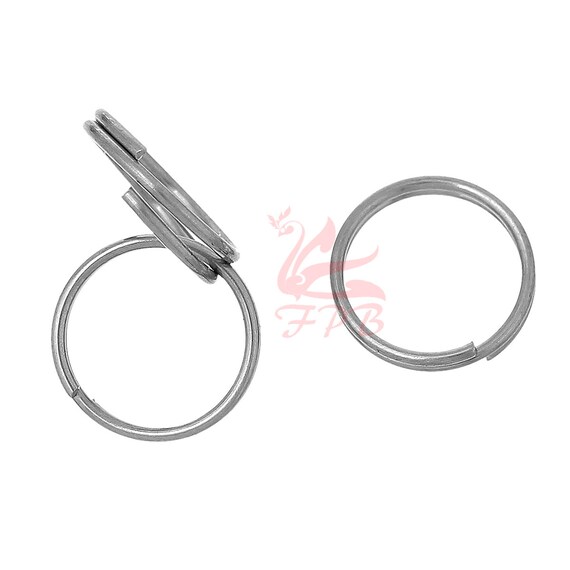 Airssory 100 Anelli Portachiavi In Acciaio Inox 304 – Piatti E Sicuri, Ø30x3mm Per Organizzazione - 2