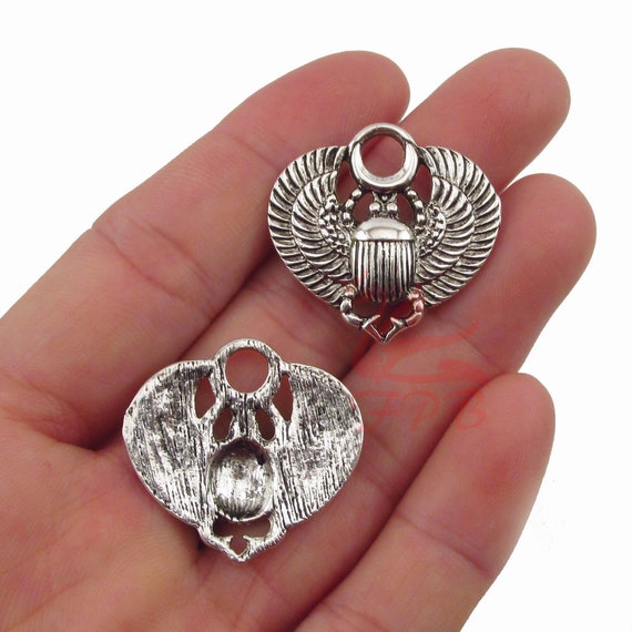エジプトのスカラベ ビートル チャーム 5 個 27 mm 卸売 アンティーク