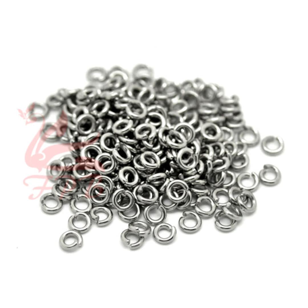 5mm Jump Rings - 100/200/500 Wholesale Stainless Steel 16 Gauge Open ...