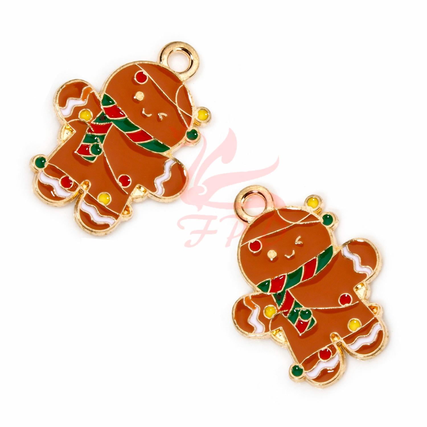 EBANKU 126P Weihnachtliche Emaille Goldanhänger Zur