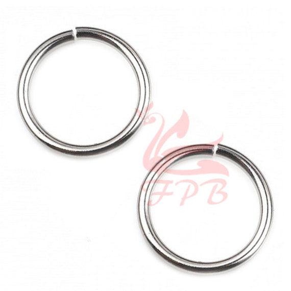 20mm large jump rings, Stainless steel open rings, 18 gauge