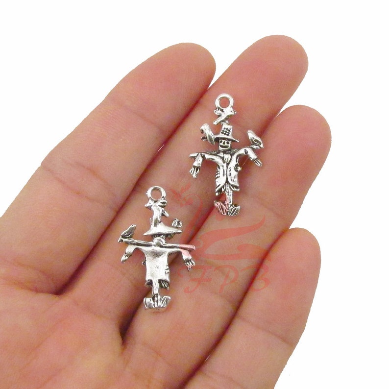 Christmas Tree Charms 29mm Antique Silver Plated Pendants C2090 - 5, 10