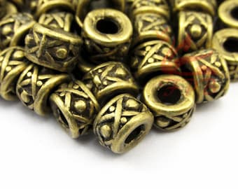 10 Bronze Spacer Beads 8mm Wholesale Antiqued Bronze Beads BB0077401