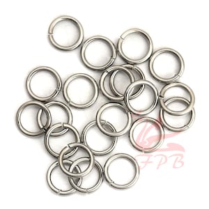 10mm Jump Rings - 20/50/100Wholesale Stainless Steel 15 Gauge Open Jump Rings F0129047