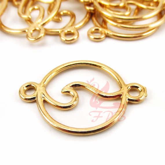 Silver Yellow Plated Mask Charm 28mm