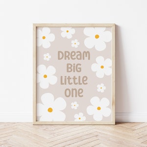 Daisy Nursery Print: Boho Floral Wall Art (Digital Download)