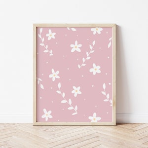 Daisy Nursery Print: Boho Girl Room Decor (Digital Download)