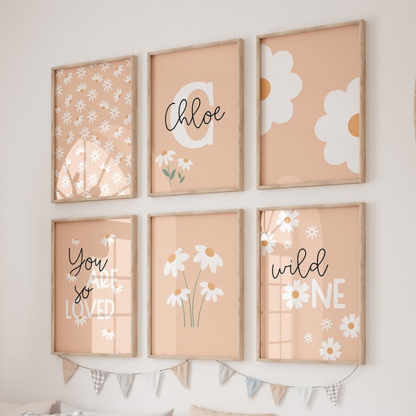 Peach Nursery Decor Etsy
