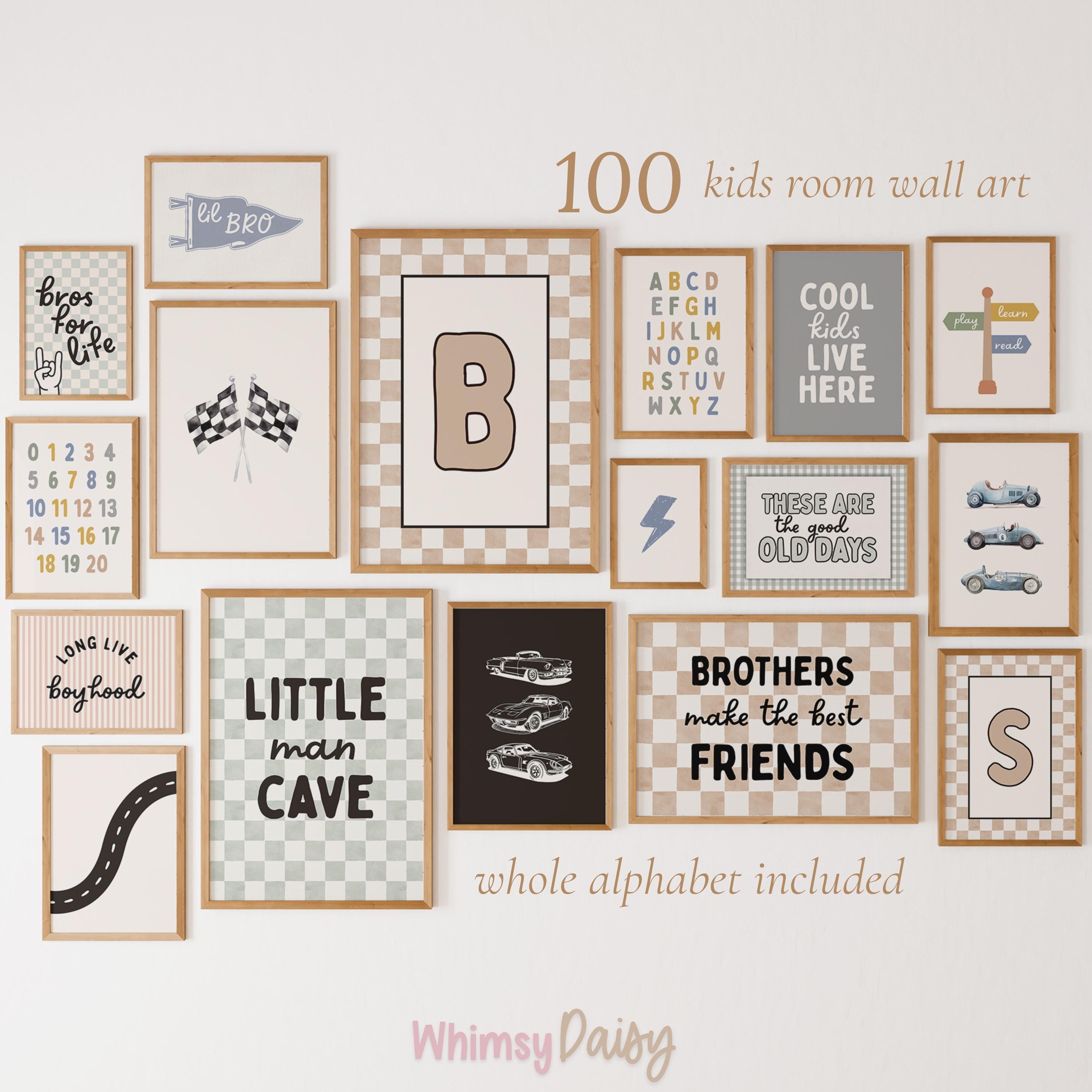 Kids Room Wall Art Bundle - 100 Printable Nursery & Playroom Prints for ...