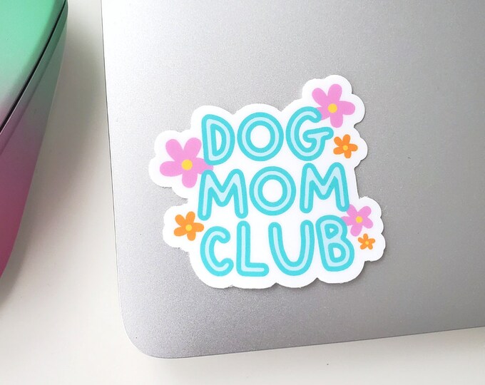 MINI Dog Mom Stickers Spring Themed Dog Stickers Etsy