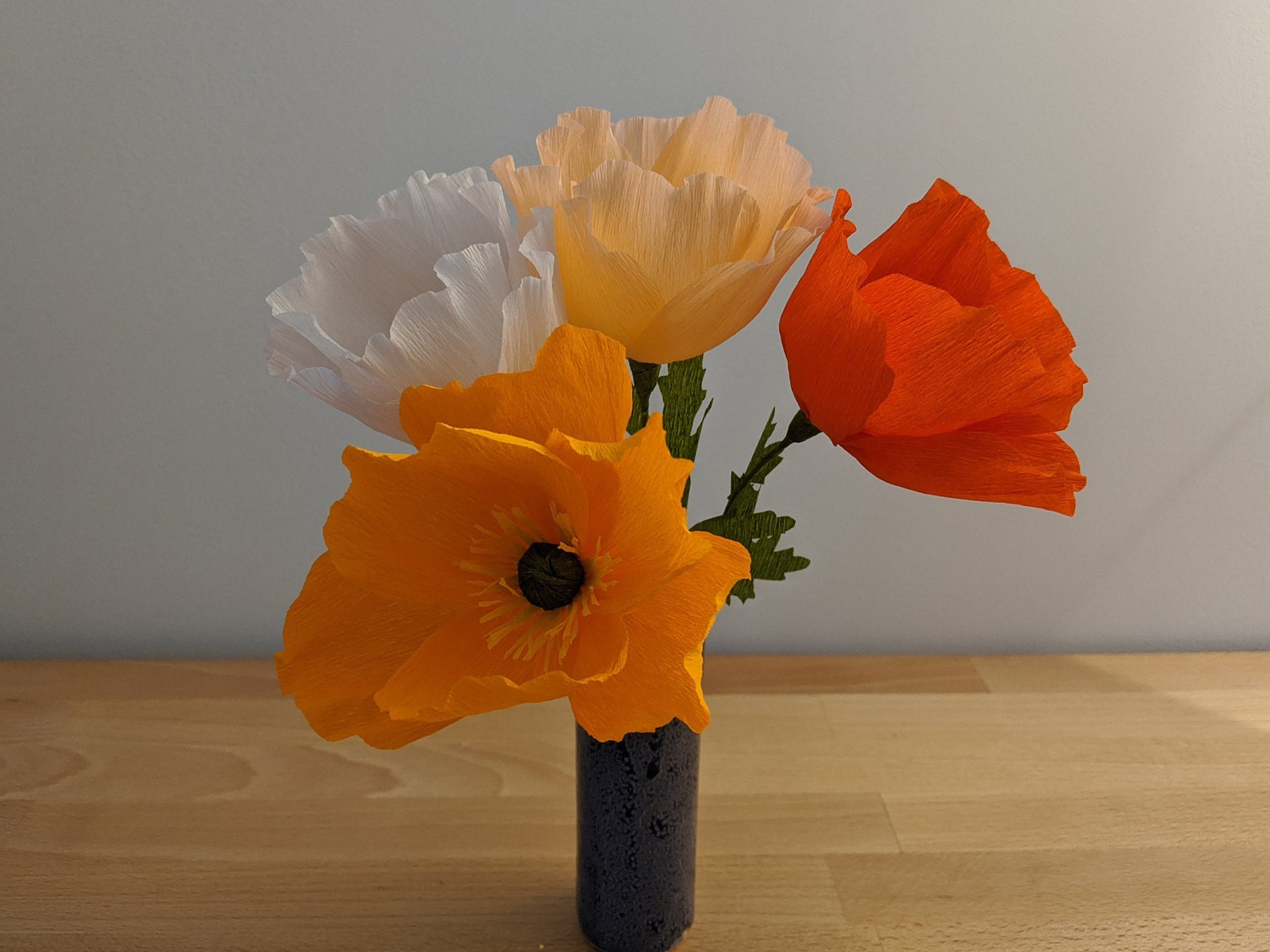 Downloadable Crepe Paper Poppy Template/pdf Printable Etsy