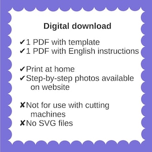 Downloadable Crepe Paper Dahlia Template/PDF Printable Download/DIY Paper Flower Template/Paper Dahlia Template/Paper Flower Tutorial image 8