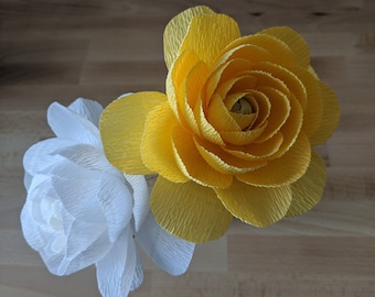 Downloadable Crepe Paper Ranunculus Template/PDF Printable Download/DIY Paper Flower Template/Paper Ranunculus Template/Crepe Paper Tutorial