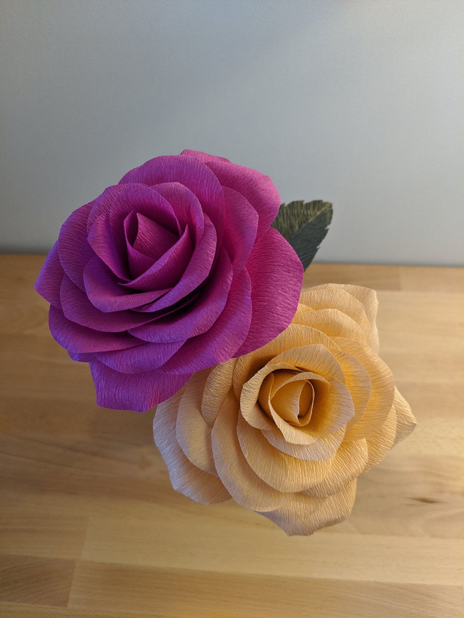 Downloadable Fine Crepe Paper Rose Template/PDF Printable Etsy
