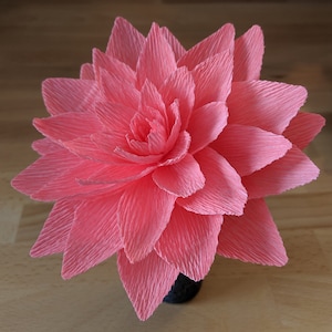 Downloadable Crepe Paper Dahlia Template/PDF Printable Download/DIY Paper Flower Template/Paper Dahlia Template/Paper Flower Tutorial image 7