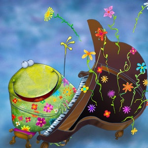 Und das ist Jazz!!! Dies ist der coolste Frosch, den du jemals hören wirst, und der coolste, aussehende Kerl! Er singt heute nicht, er hat einen Frosch in..... Etc