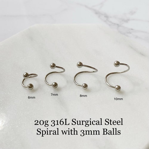 Helix Single Rook Septum Ring Nose Ring 20g Gold HorseShoe 2mm2.5mm3mm Barbell piercing Cartilage