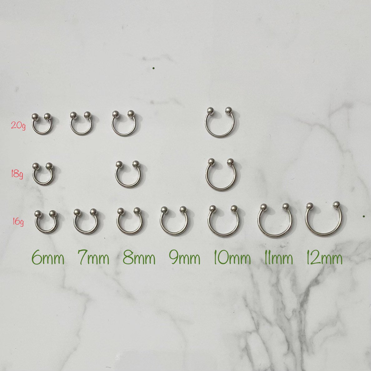 9mm septum horseshoe discount