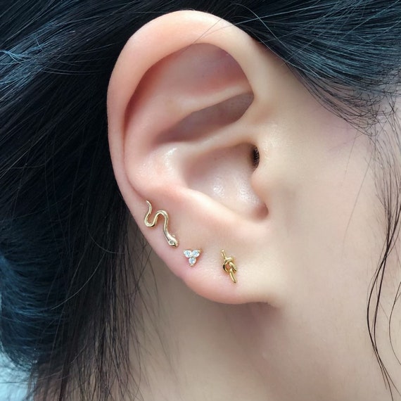 snake earrings studs