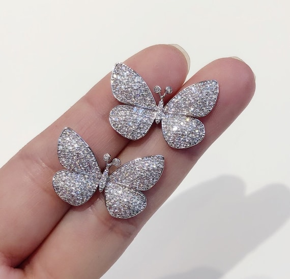 3 paia di orecchini a perno in argento Sterling per donne e ragazze