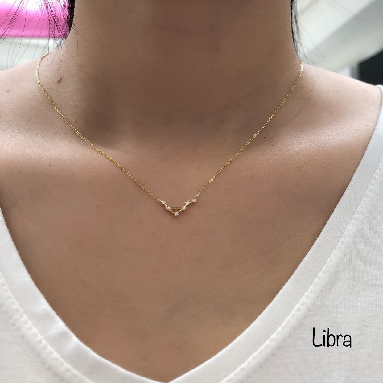 Libra Necklace Constellation Necklace 