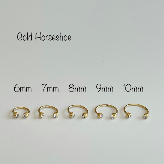 20g Silver Horseshoe 2mm/2.5mm/3mm Barbell Piercingsingle, Septum Ring,  Nose Ring, Cartilage, Rook, Helix 