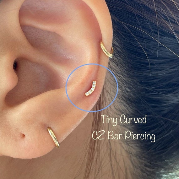 Piercing Cartilage Helix Lizard