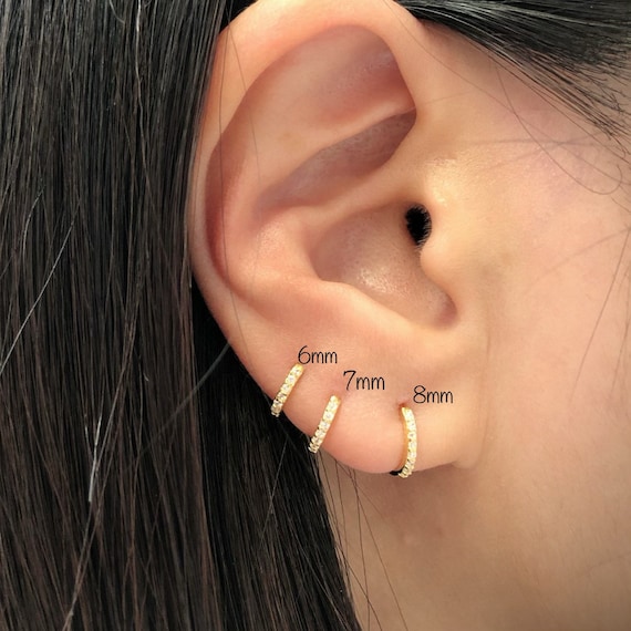 Buy Tiny Hoop Earring Ball - SINGLE Choose Your Diameter, Gauge, Metal  Online | Mystic Moon Shop