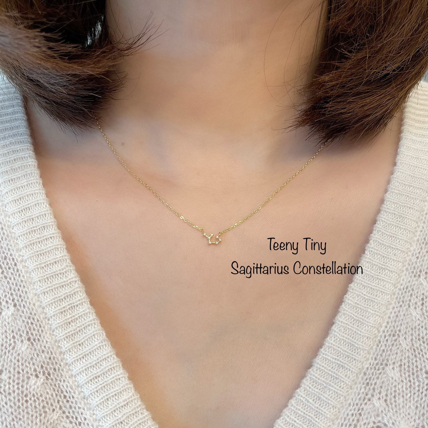 Teeny Tiny Sagittarius Necklace 