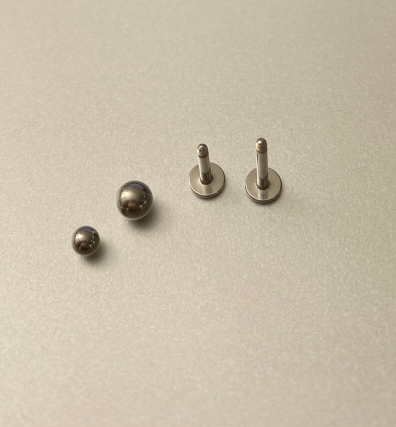 16g Piercing PARTS Replacement 3mm/4mm Balls 6mm/8mm/10mm Etsy
