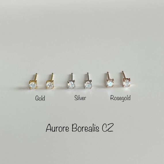 Boucles d'oreilles anneaux pour femme - Argent sterling. Color