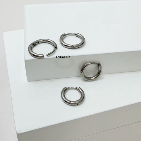 Orecchino a cerchio in acciaio inossidabile da 2*8 mm Orecchino a cerchio in acciaio inossidabile da 2*8 mm