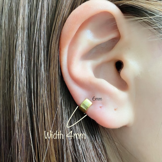 Thick flat hoop earrings sale