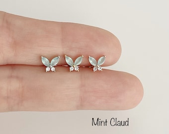 16g Tiny Butterfly Piercing (Single), FINAL SALE 316L Surgical Steel, Tragus, Cartilage, Mid Cartilage, Helix