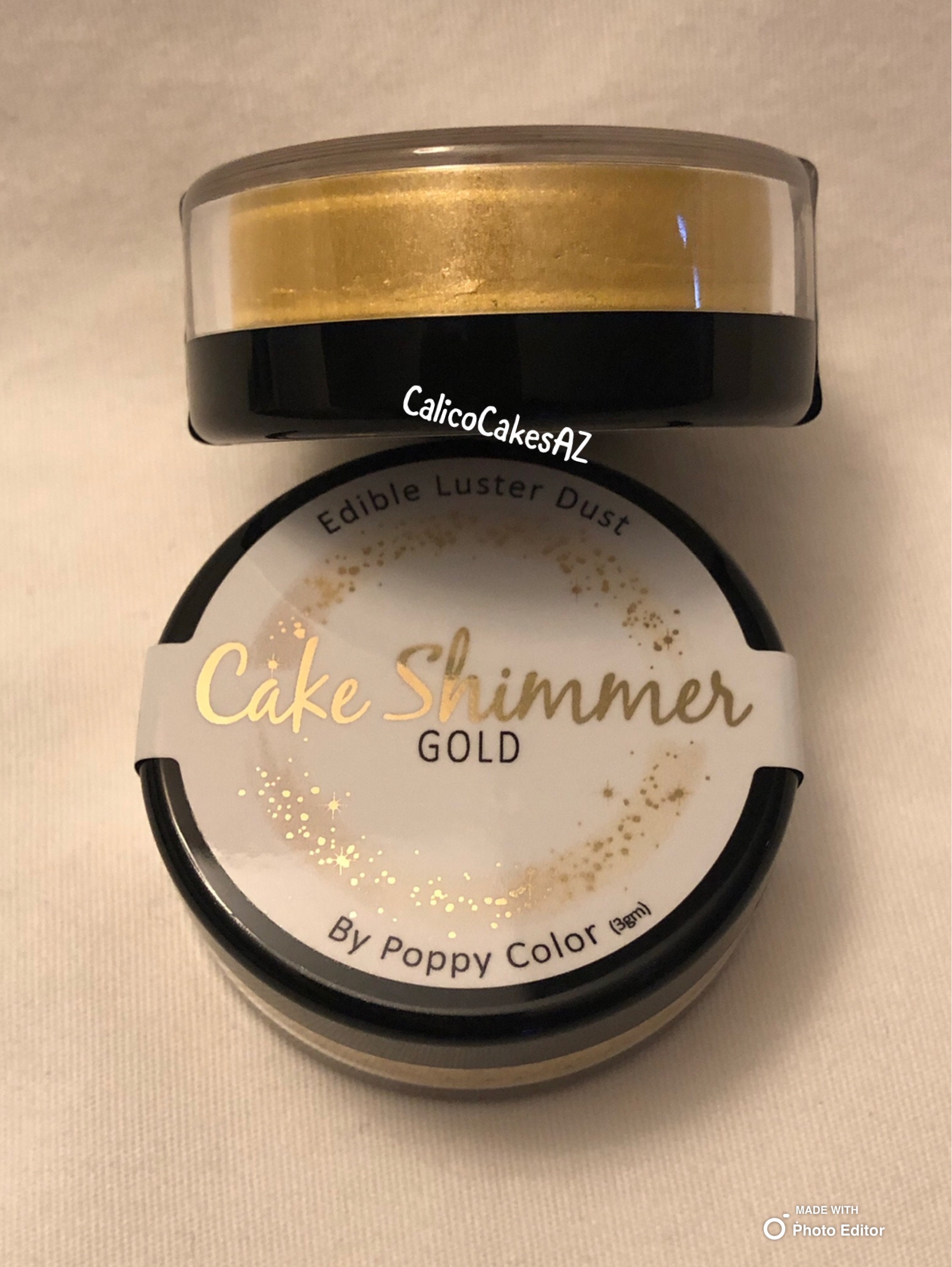 Champagne Gold Edible Glitter Dust by NY Cake - 4 grams 