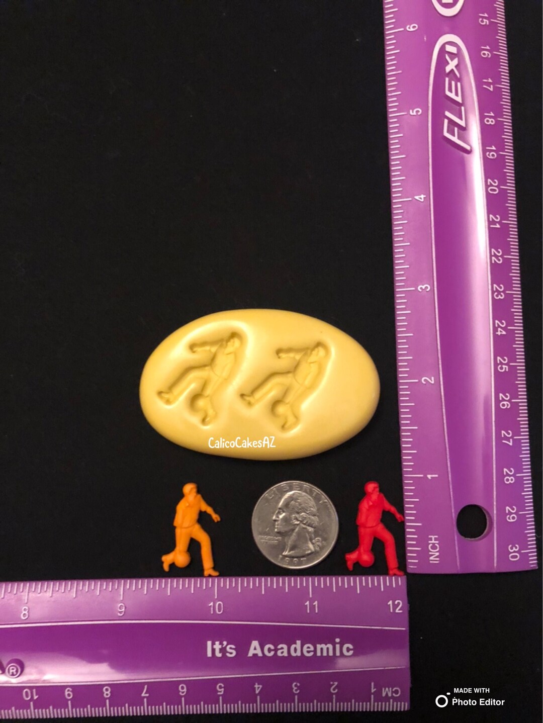 Bowling Theme Fondant Mold Gumpaste Bowler Bowling Ball Etsy