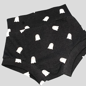 Halloween High Waisted Bummies, Ghost Bummies, Girl Shorts, Boy Bummies,  Diaper Cover